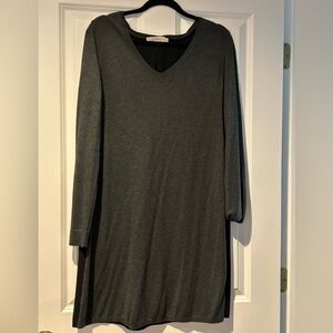 LOFT Black Grey Women’s Dress Sz M